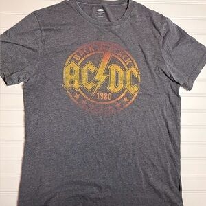 Old Navy Gray AC/DC Graphic Tee